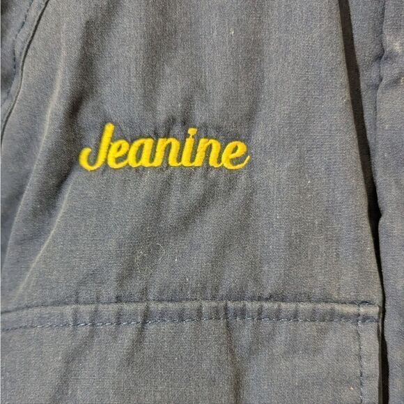 WearGuard Workwear Jacket Blue Size Small Jeanine Embroidered Name On Front Blue - Picture 2 of 7